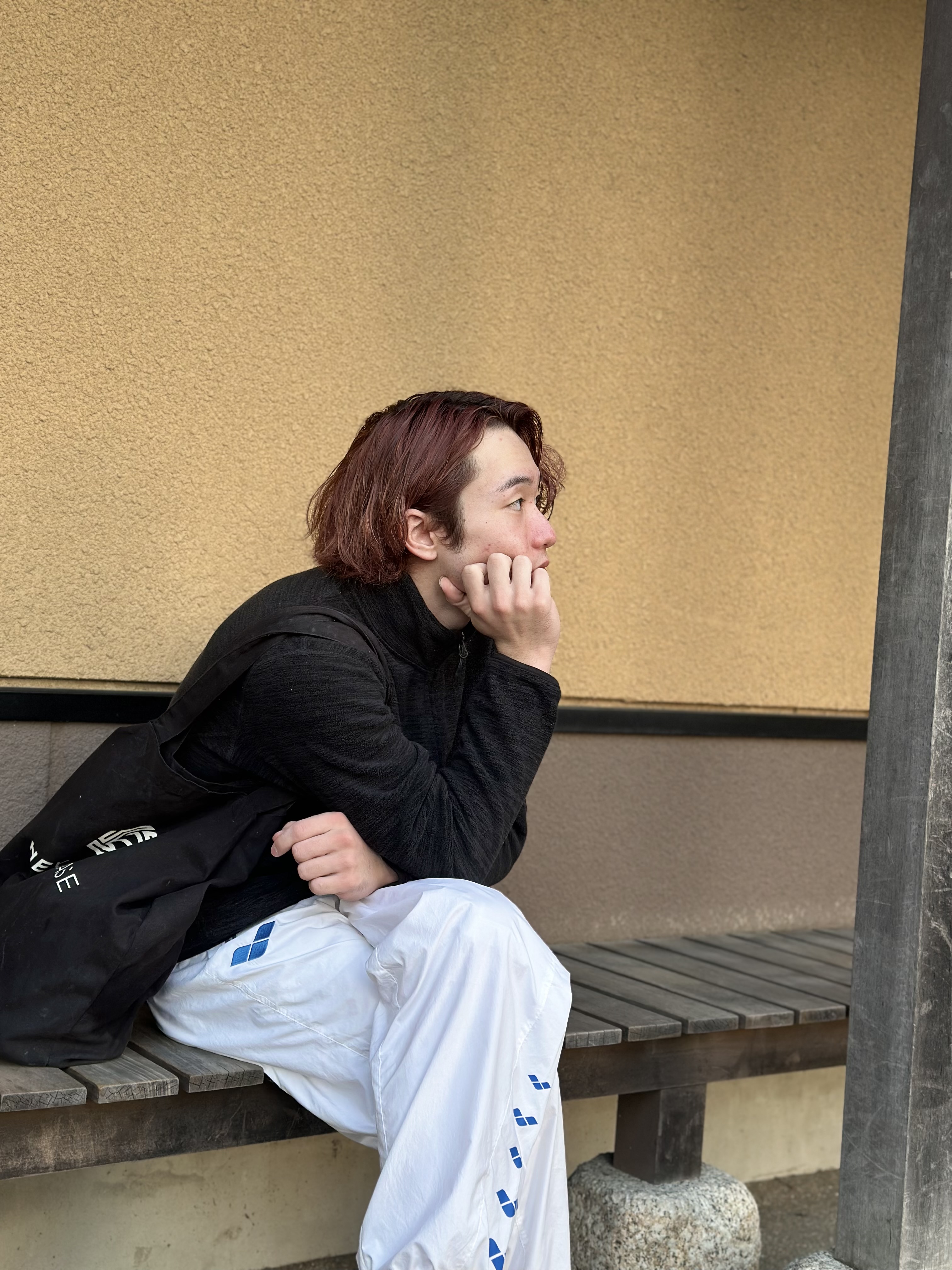 Daito Iwasaki — On a bench
